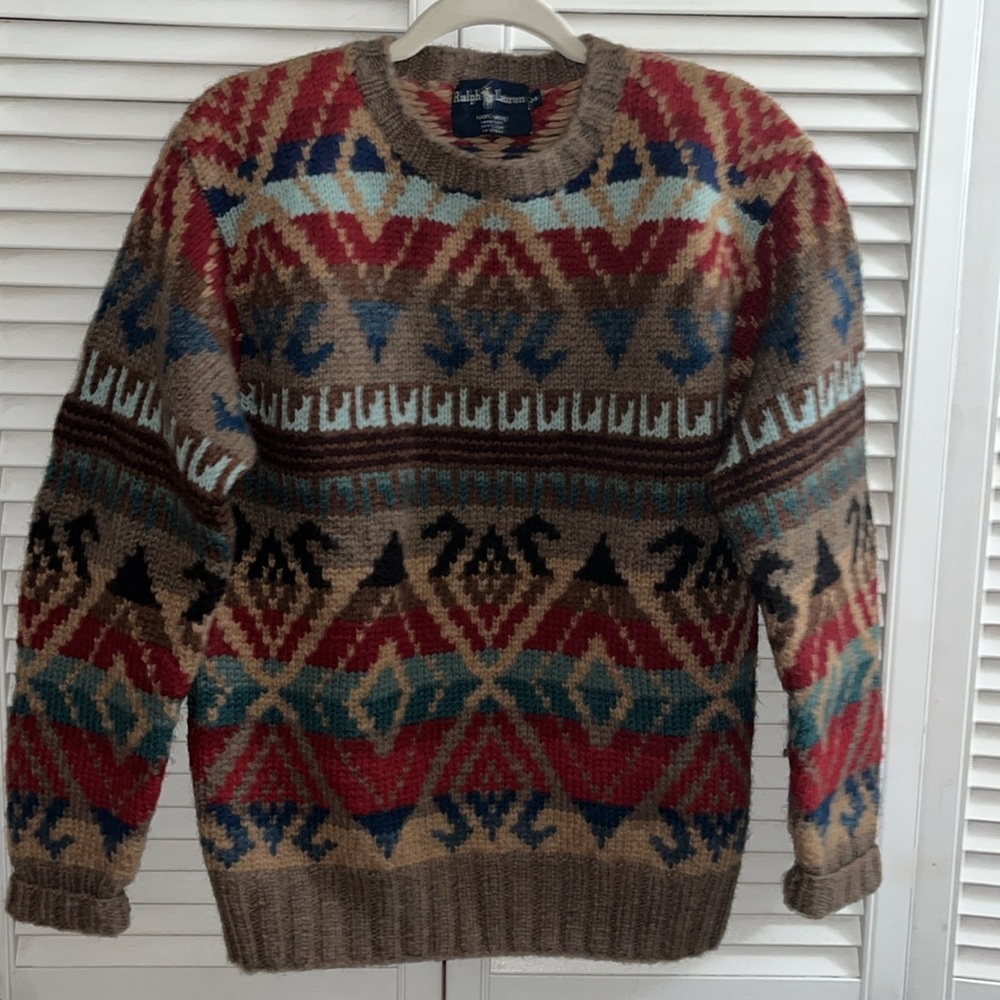 Colorful Geometric Pattern Sweater